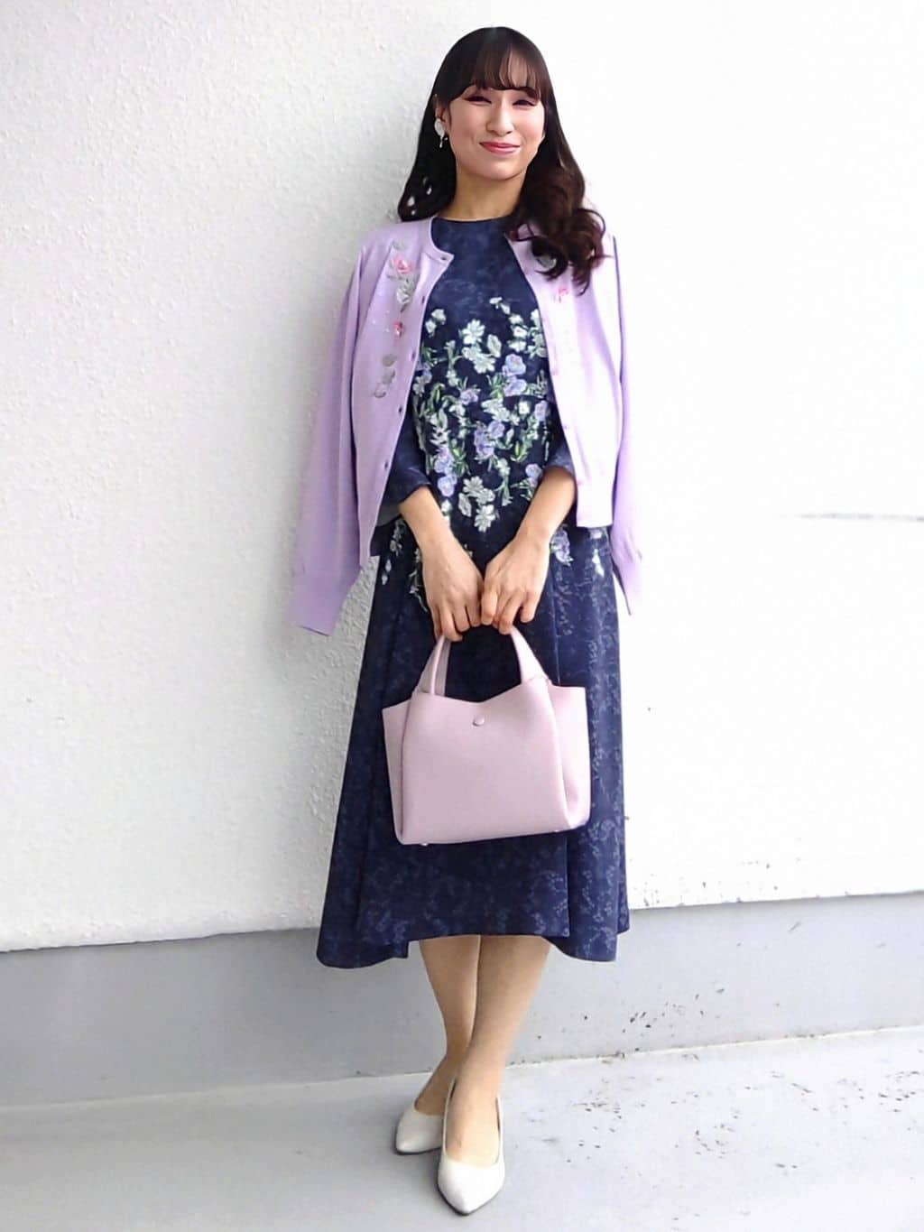 keinaさんの「SunaUna｜【SS～Lサイズ展開／フラワー刺繍】クラフトカーディガン」を使ったコーディネート
