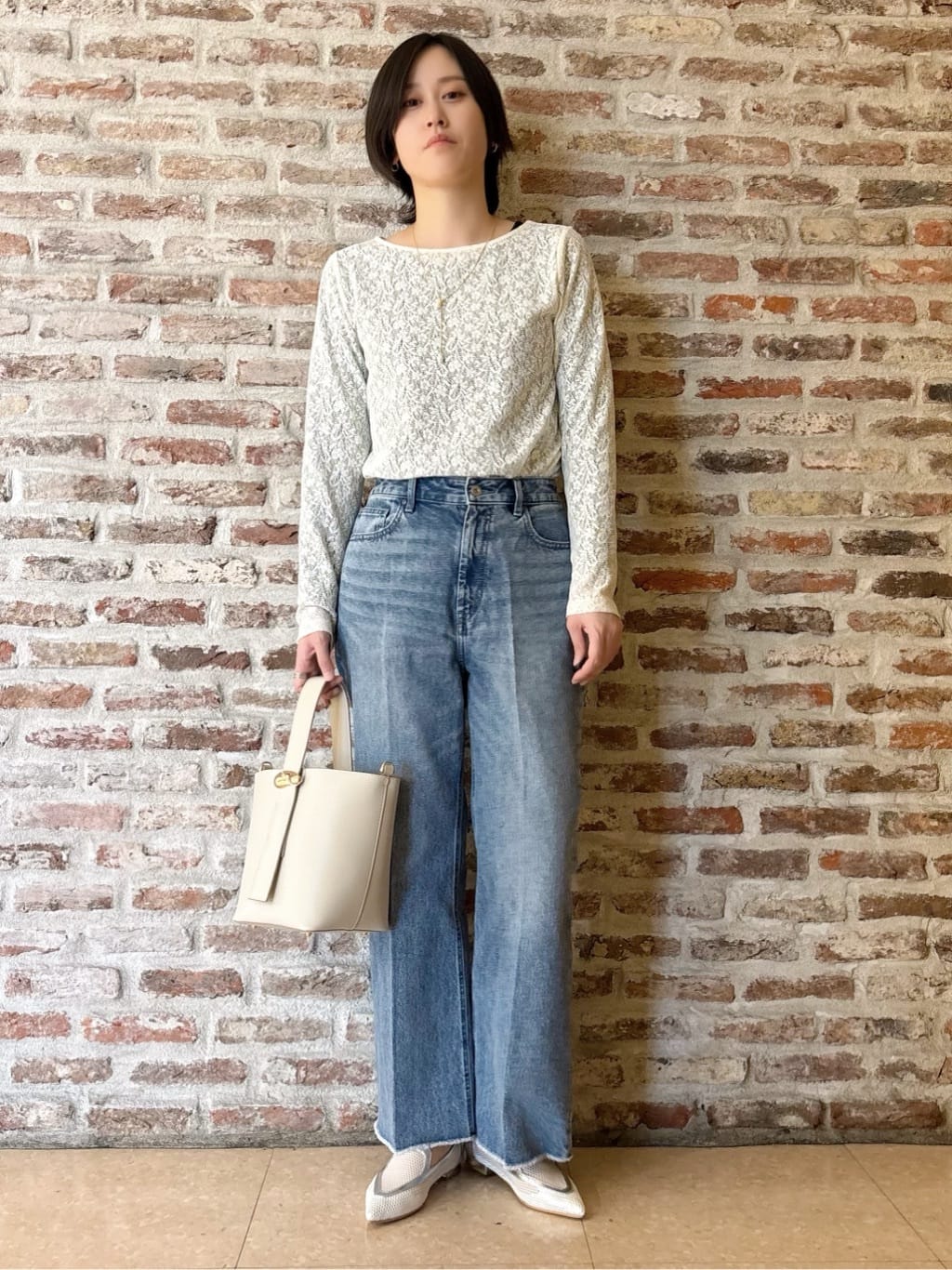 しばさんの「THE SHOP TK｜【POLO BCS 別注】ストライプOXシャツ」を使ったコーディネート