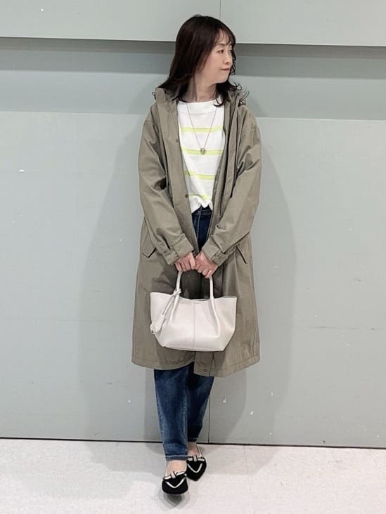 makiさんの「UNTITLED｜◆【2WAY/洗える/はっ水】グログランモッズコート」を使ったコーディネート