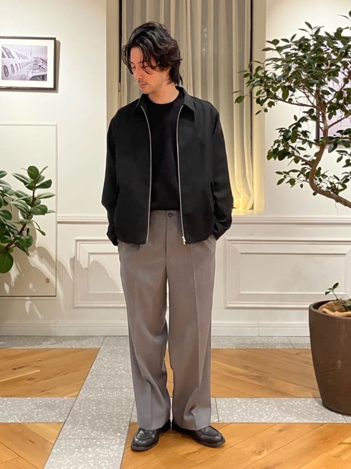 junyaさんの「DRESSTERIOR｜【ウォッシャブル】ウールハリントン ジャケット」を使ったコーディネート