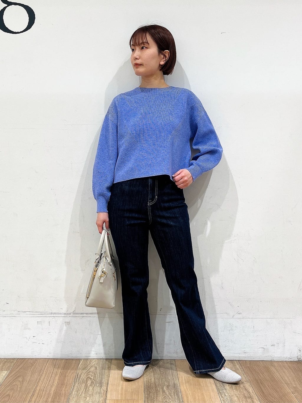 山さんさんの「grove｜毎日着たくなる、もちもち畦編みニット」を使ったコーディネート