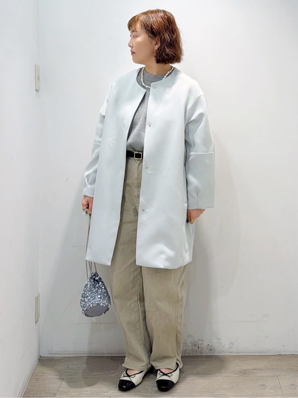 sumicaさんの「OPAQUE.CLIP｜フォルムスリーブミドルコート【洗濯機OK】」を使ったコーディネート