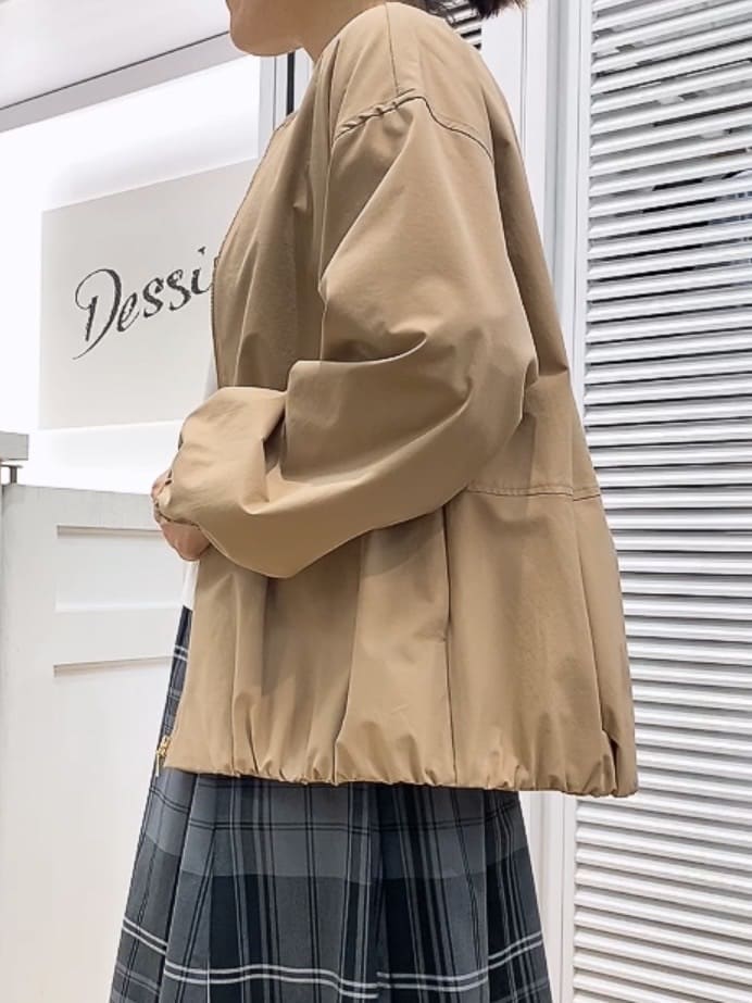 Hamaさんの「Dessin｜【洗える】コットンVネックニット」を使ったコーディネート