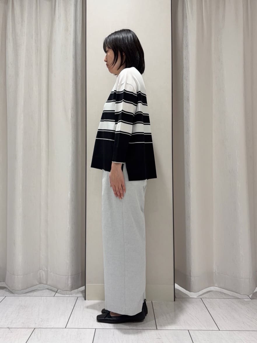 わたなべさんの「UNTITLED｜【接触冷感/洗える/後ろウエストゴム】オックスワイドパンツ」を使ったコーディネート