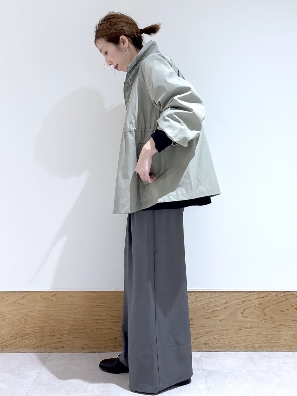 はなさんの「OPAQUE.CLIP｜撥水スタンドZIPブルゾン【洗濯機OK／UVケア／花粉対応】」を使ったコーディネート
