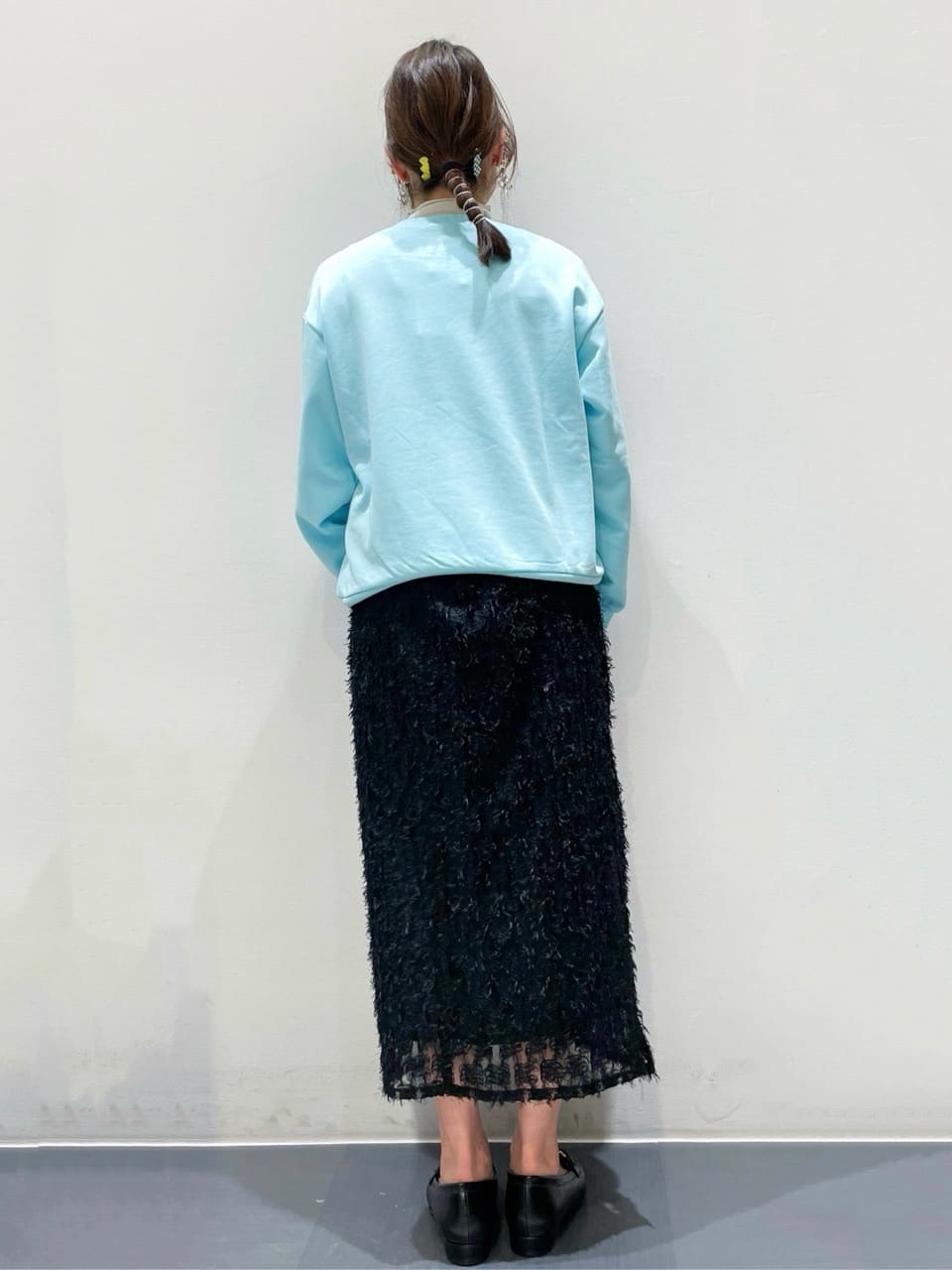 ともも。さんの「OPAQUE.CLIP｜ロゴ刺繍裏毛トップス【洗濯機OK】」を使ったコーディネート