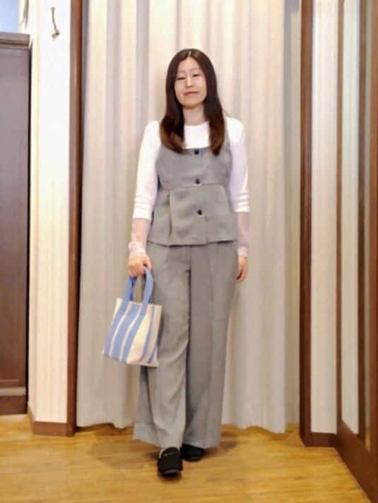 chami さんの「SHOO･LA･RUE｜【2点セット/S-LL】着回し力も抜群 着るだけで決まる大人上品セットアップ」を使ったコーディネート