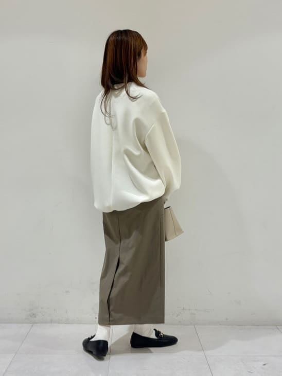 kyokaさんの「UNTITLED｜【洗える/後ろウエストゴム】オックスアイラインスカート」を使ったコーディネート