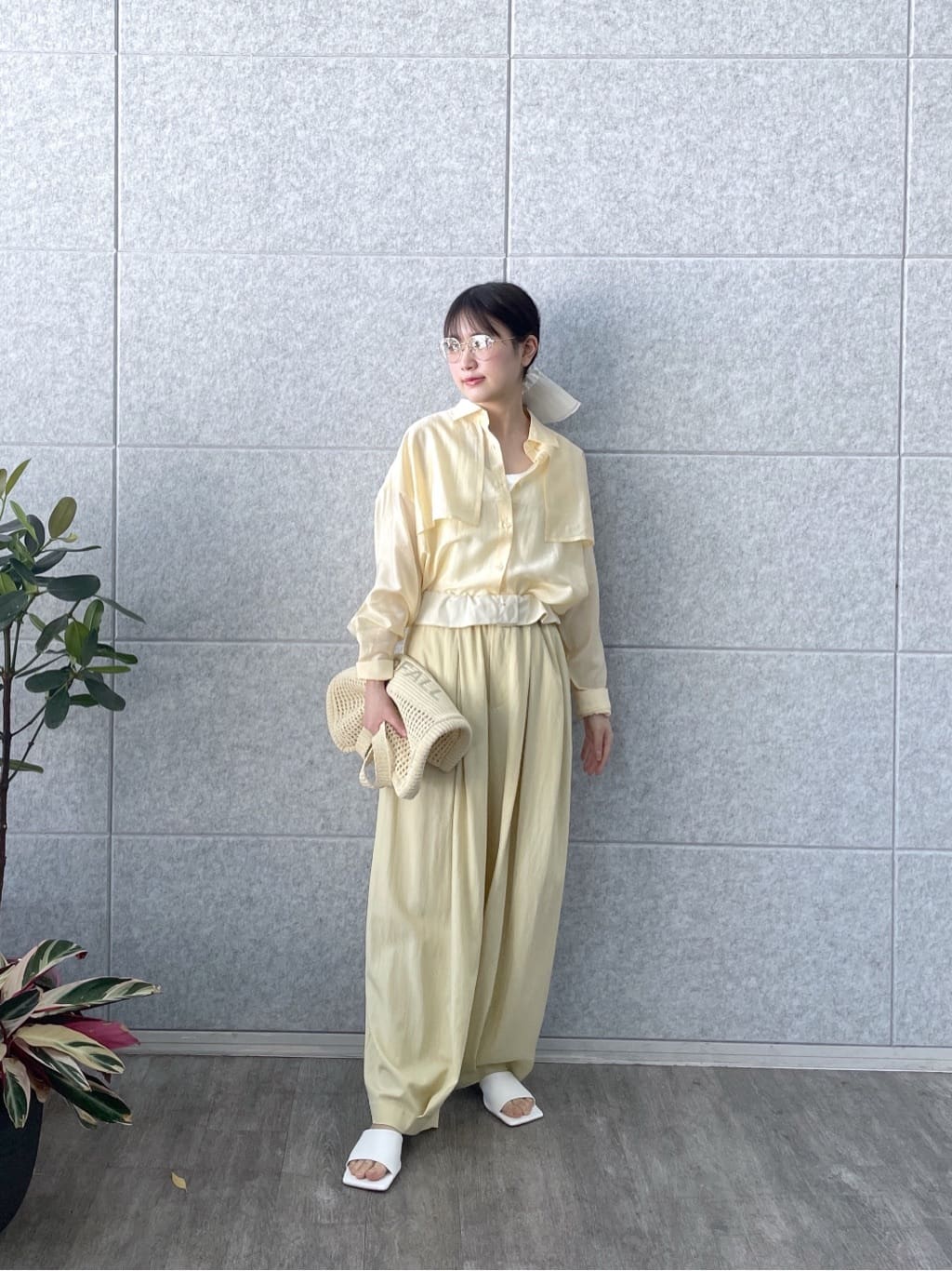 Renoさんの「INDIVI｜ロゴ刺繍リブタンクトップ」を使ったコーディネート