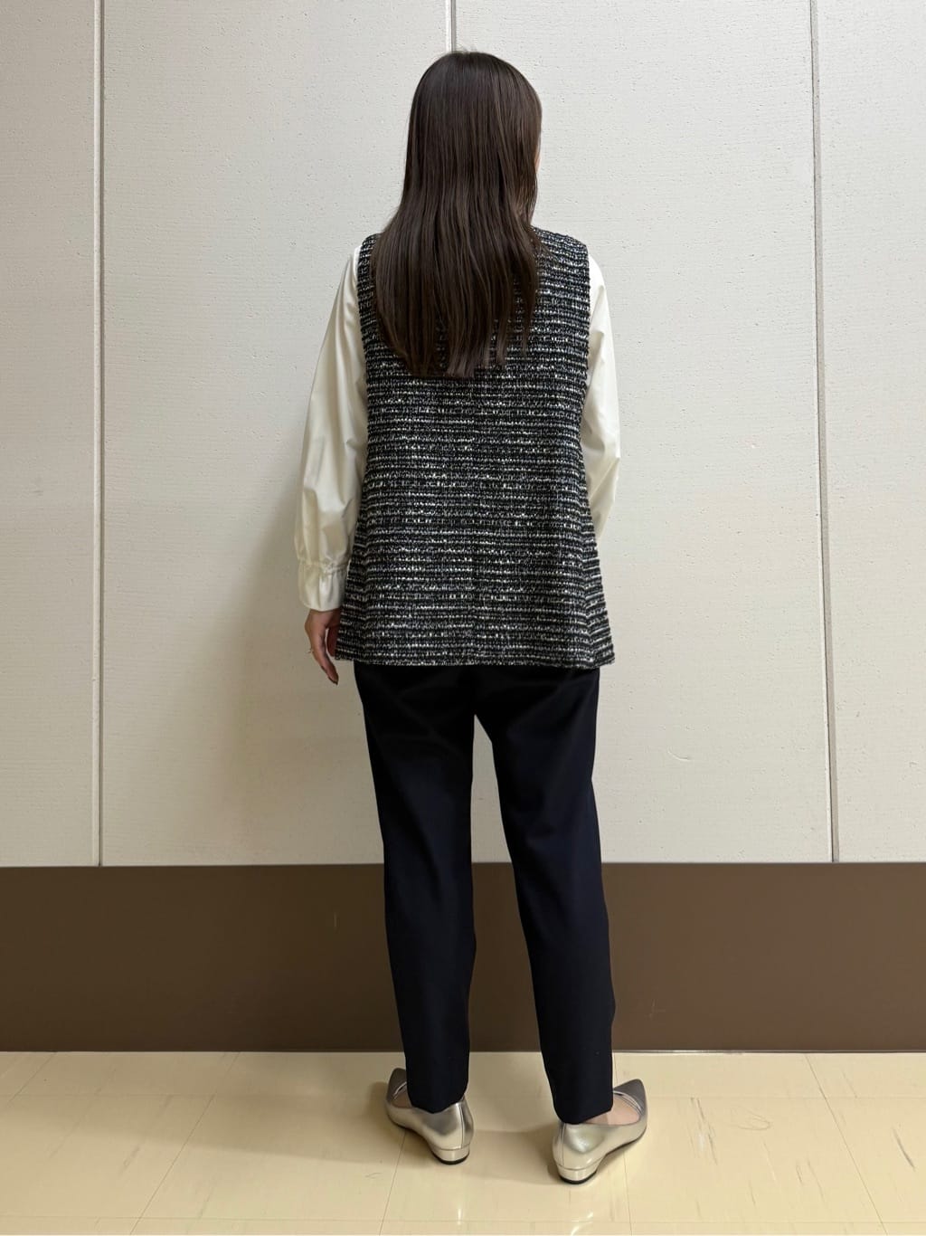 mamiさんの「INDIVI｜【洗える／裏起毛】ストレッチウォームパンツ」を使ったコーディネート
