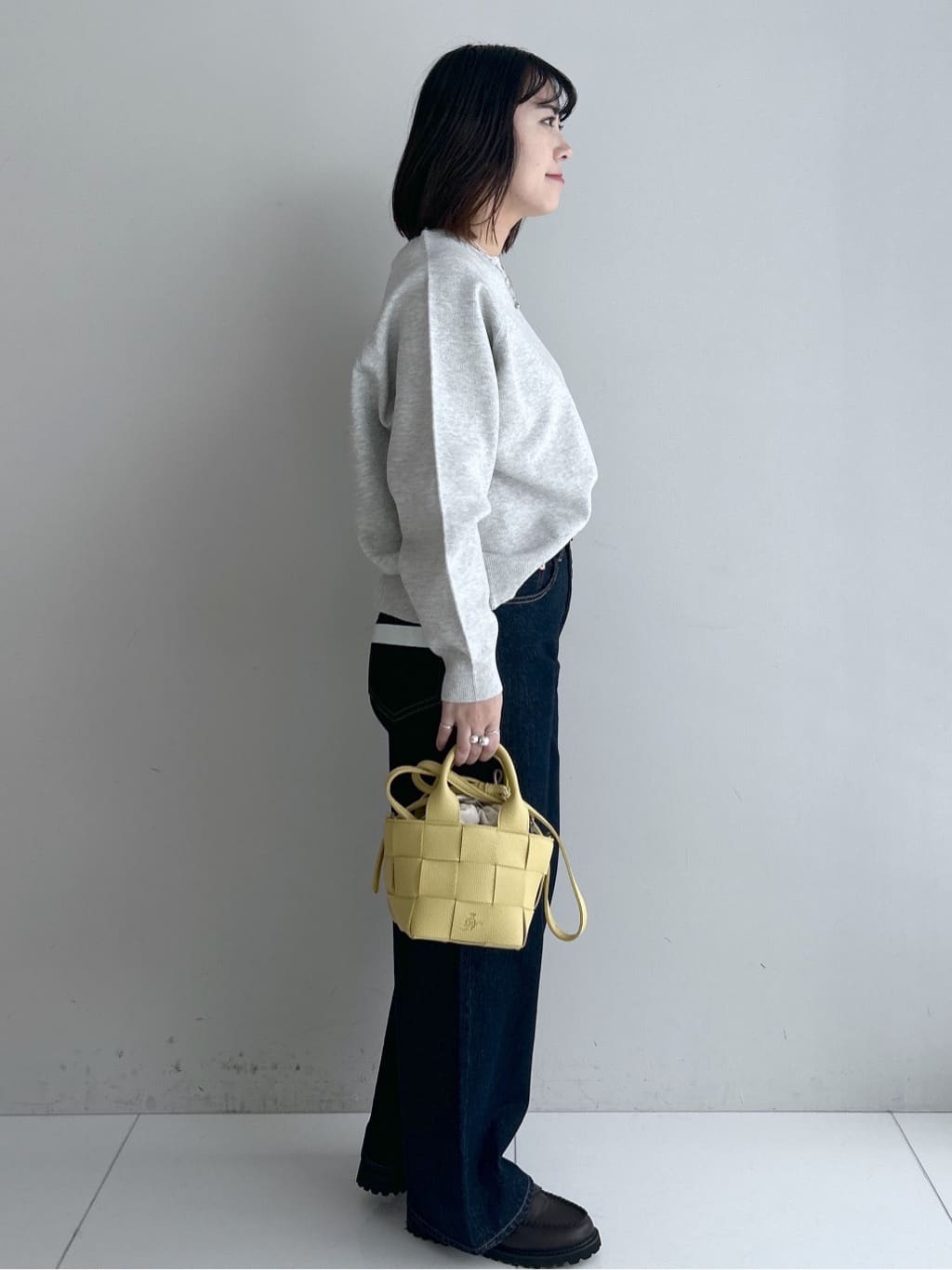 Hirokaさんの「Dessin｜【洗える】スウェットライクニット」を使ったコーディネート