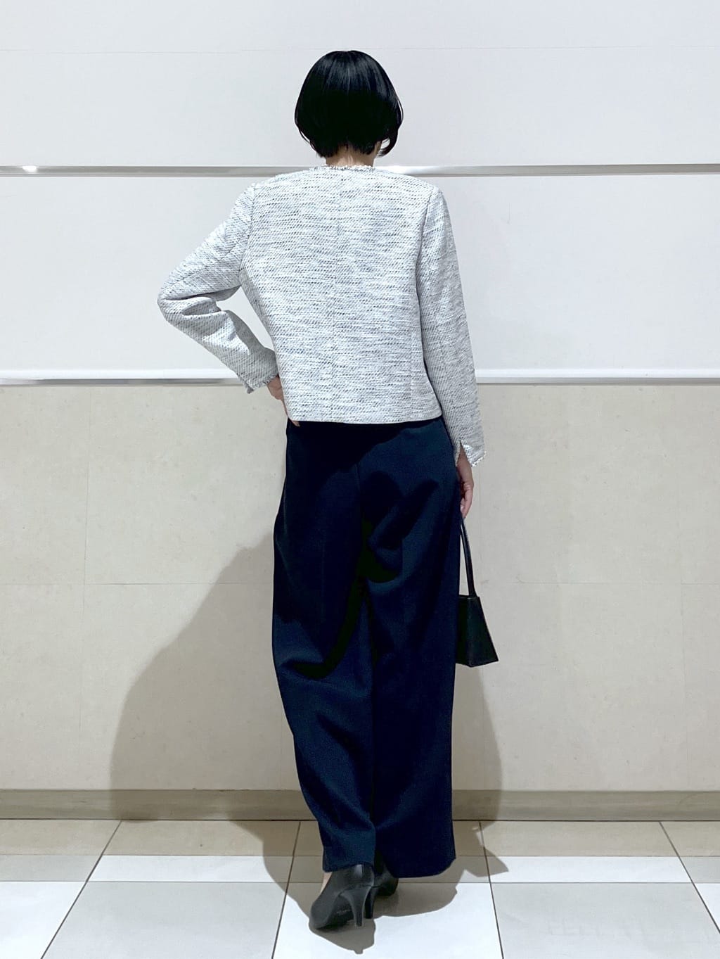 eriko さんの「Dessin｜ツイードクルーネックジャケット」を使ったコーディネート