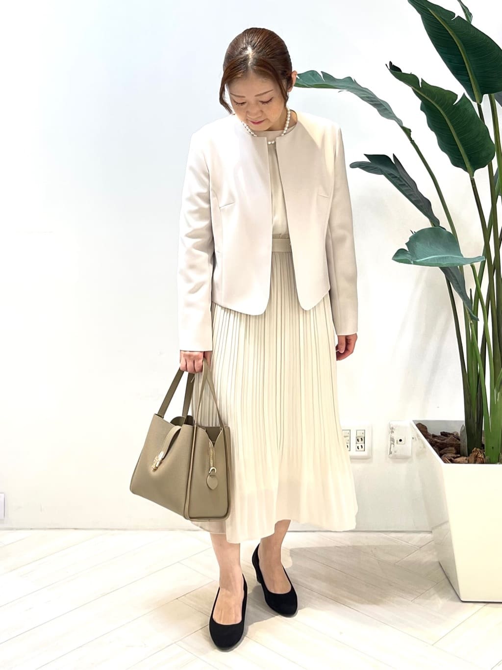 Tomoさんの「UNTITLED｜【セレモニー】淡水パールショートネック」を使ったコーディネート