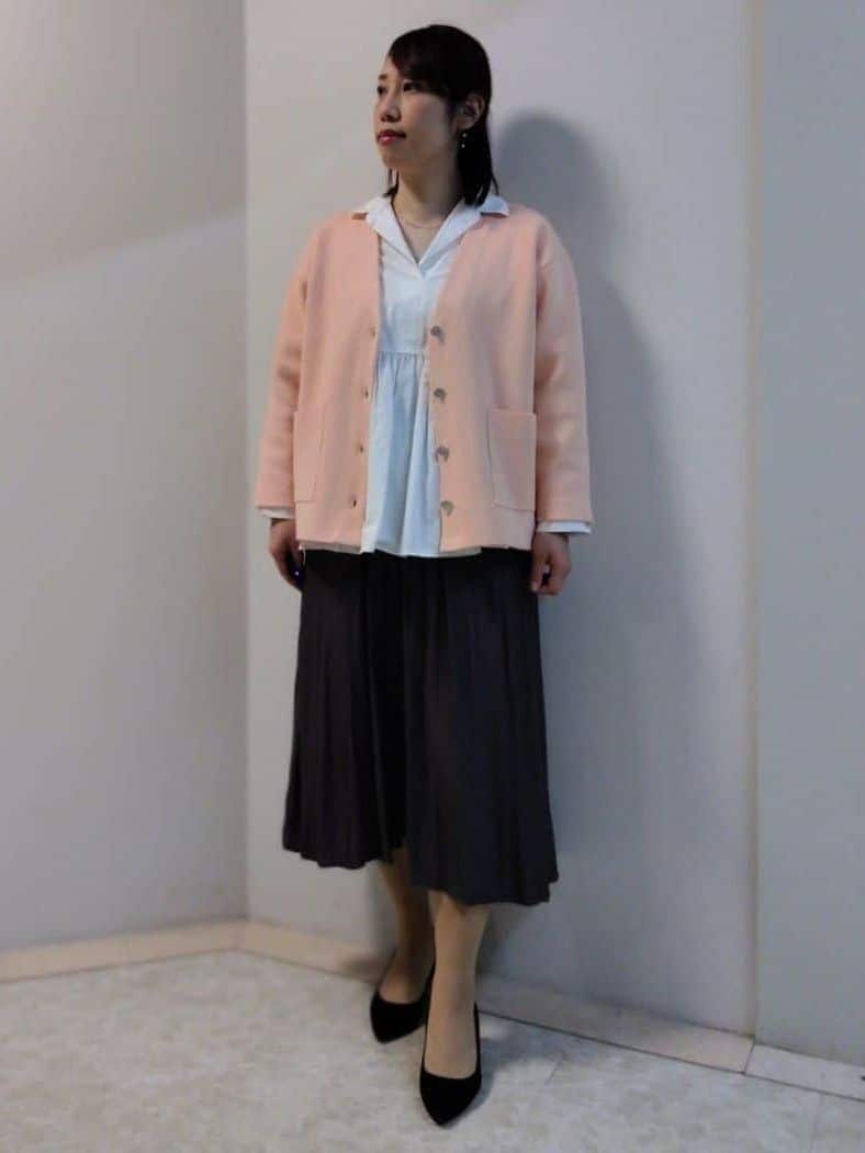 エリさんの「Reflect｜【着回し力◎】ジャケット風ニットカーディガン」を使ったコーディネート