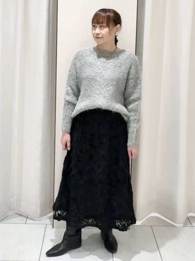 ʏᴜᴋɪᴋᴏさんの「UNTITLED｜【ゆったり】アルパカ混シャギーニット」を使ったコーディネート