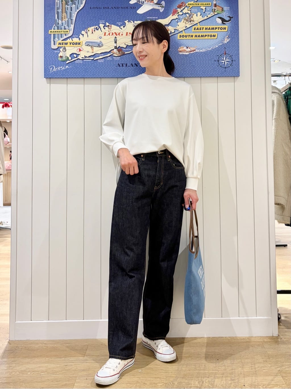 uwatokoさんの「Dessin｜【体型カバー/レイヤード/洗える】ジョーゼットプルオーバーブラウス」を使ったコーディネート