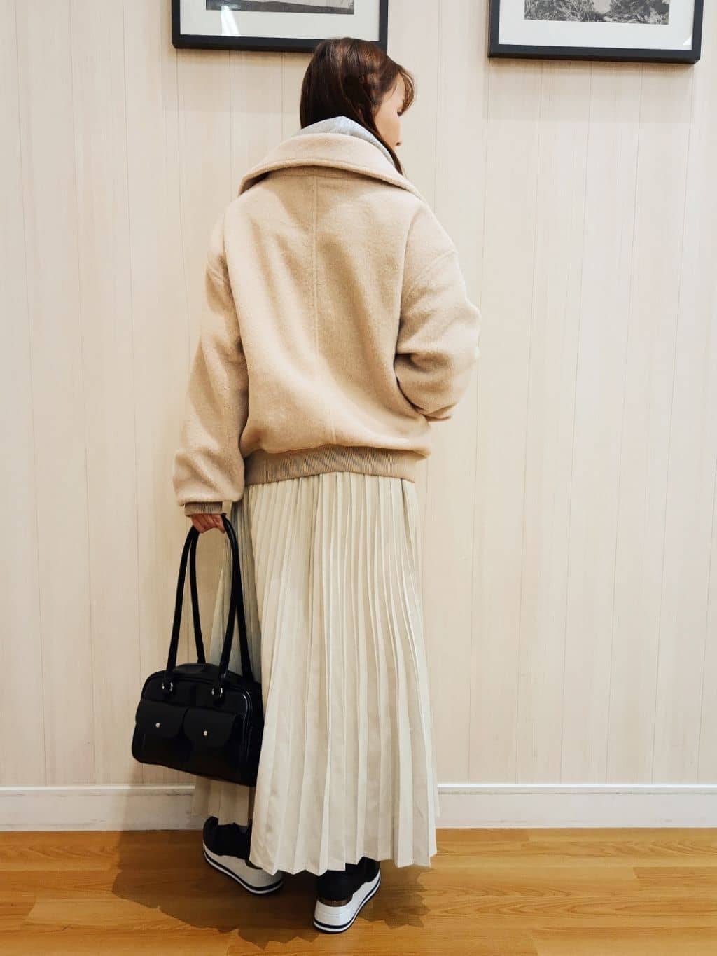 yseさんの「SHOO･LA･RUE｜【S-LL】軽くてふんわりあたたかい スライバージャケット」を使ったコーディネート