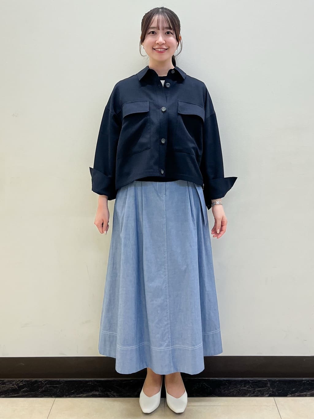 mikikoさんの「Reflect｜【アンサンブル可】バイカラーニット」を使ったコーディネート