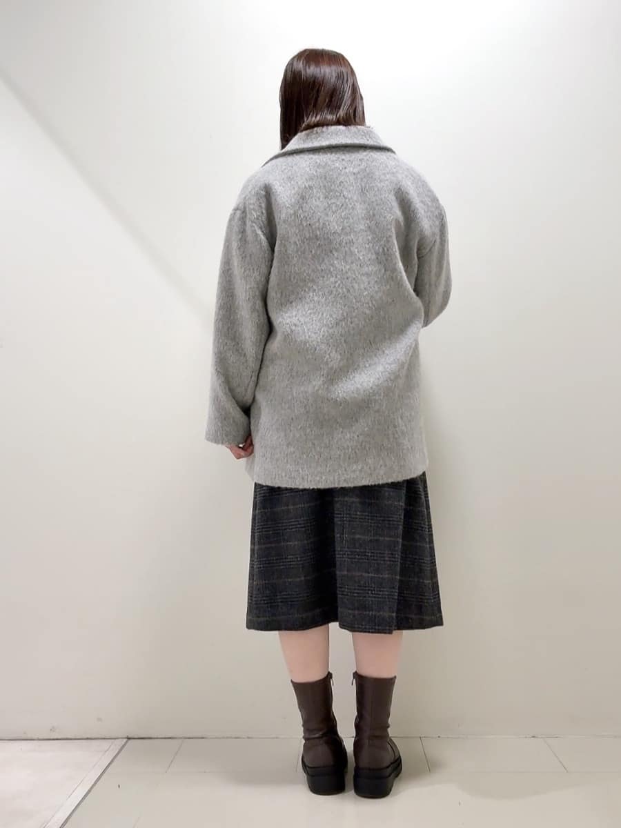 YUIさんの「UNTITLED｜【エレガントジャケット/アウター】イタリアンシャギーPコート」を使ったコーディネート