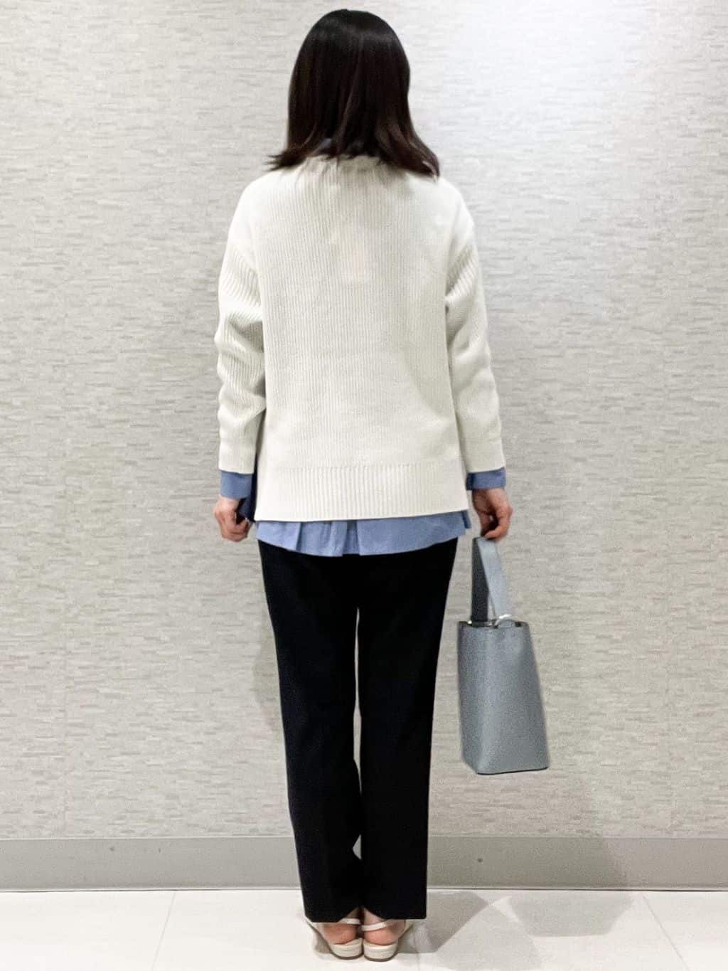 marikoさんの「Reflect｜【腰周りカバー／長め丈】モックネックニットプルオーバー」を使ったコーディネート