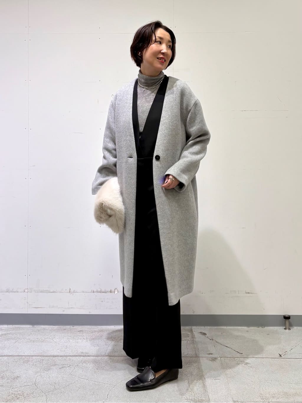 yuriさんの「INDIVI｜【トレンド／スタイルアップ】ストレッチコンビネゾン」を使ったコーディネート