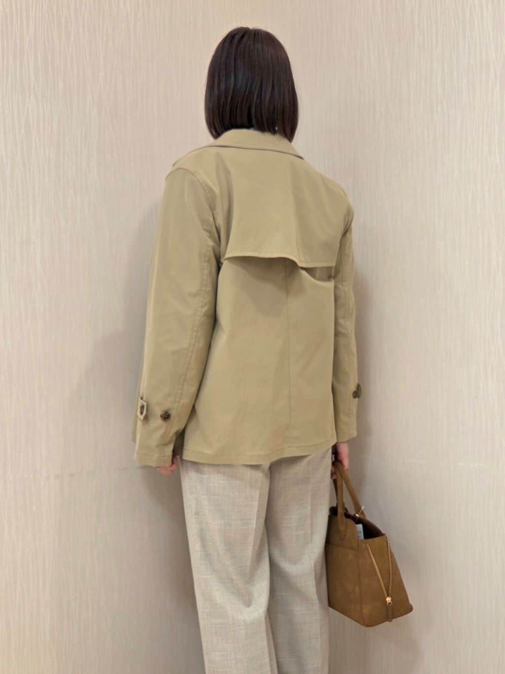 naokoさんの「UNTITLED｜【定番人気/はっ水/洗える】タスランショートトレンチコート」を使ったコーディネート