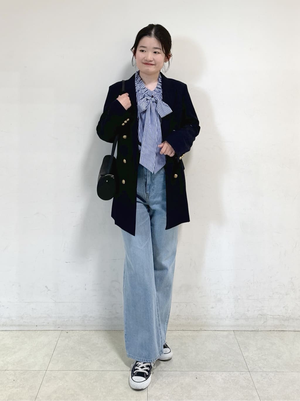 Harunaさんの「Dessin｜ダブルジャケット」を使ったコーディネート