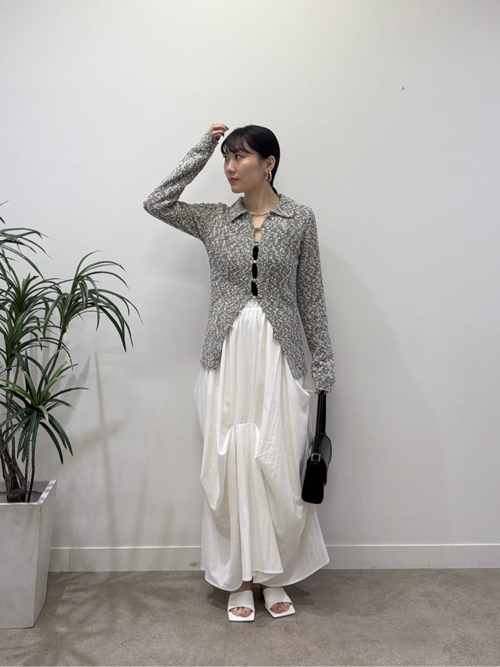 rinaさんの「INDIVI｜ブークレポロニット」を使ったコーディネート