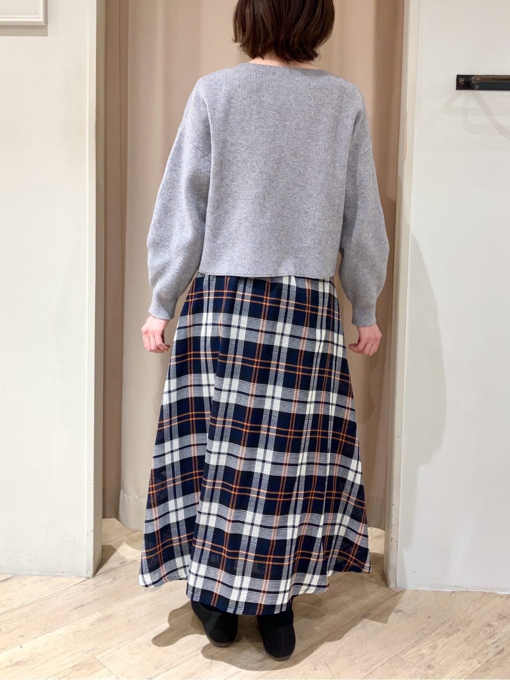 kimiさんの「grove｜毎日着たくなる、もちもち畦編みニット」を使ったコーディネート