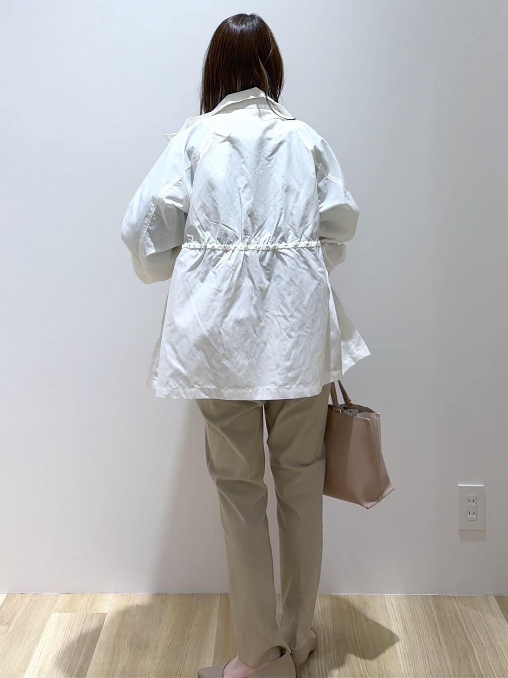 えりさんの「OPAQUE.CLIP｜撥水スタンドZIPブルゾン【洗濯機OK／UVケア／花粉対応】」を使ったコーディネート