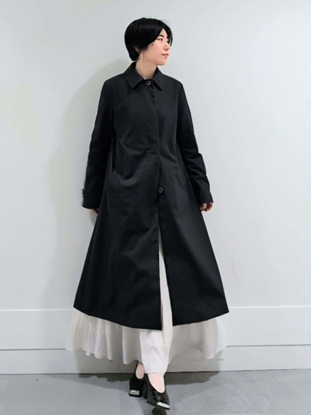 ミズタさんの「UNTITLED｜◆【はっ水/洗える】タスランステンカラーコート」を使ったコーディネート