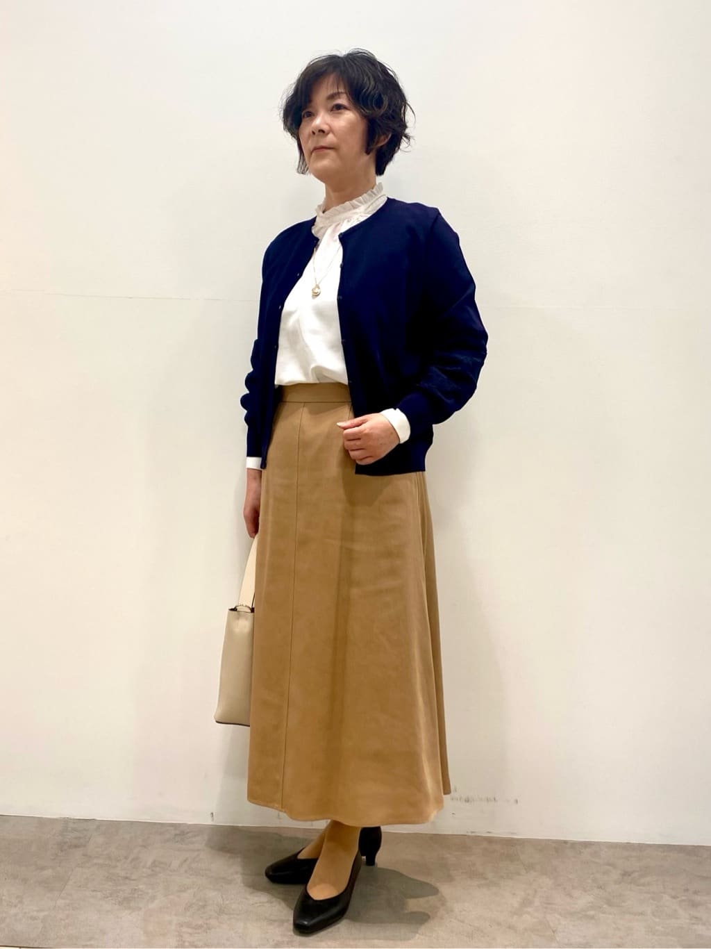 oharaさんの「Reflect｜レースデザインスリーブカーディガン」を使ったコーディネート
