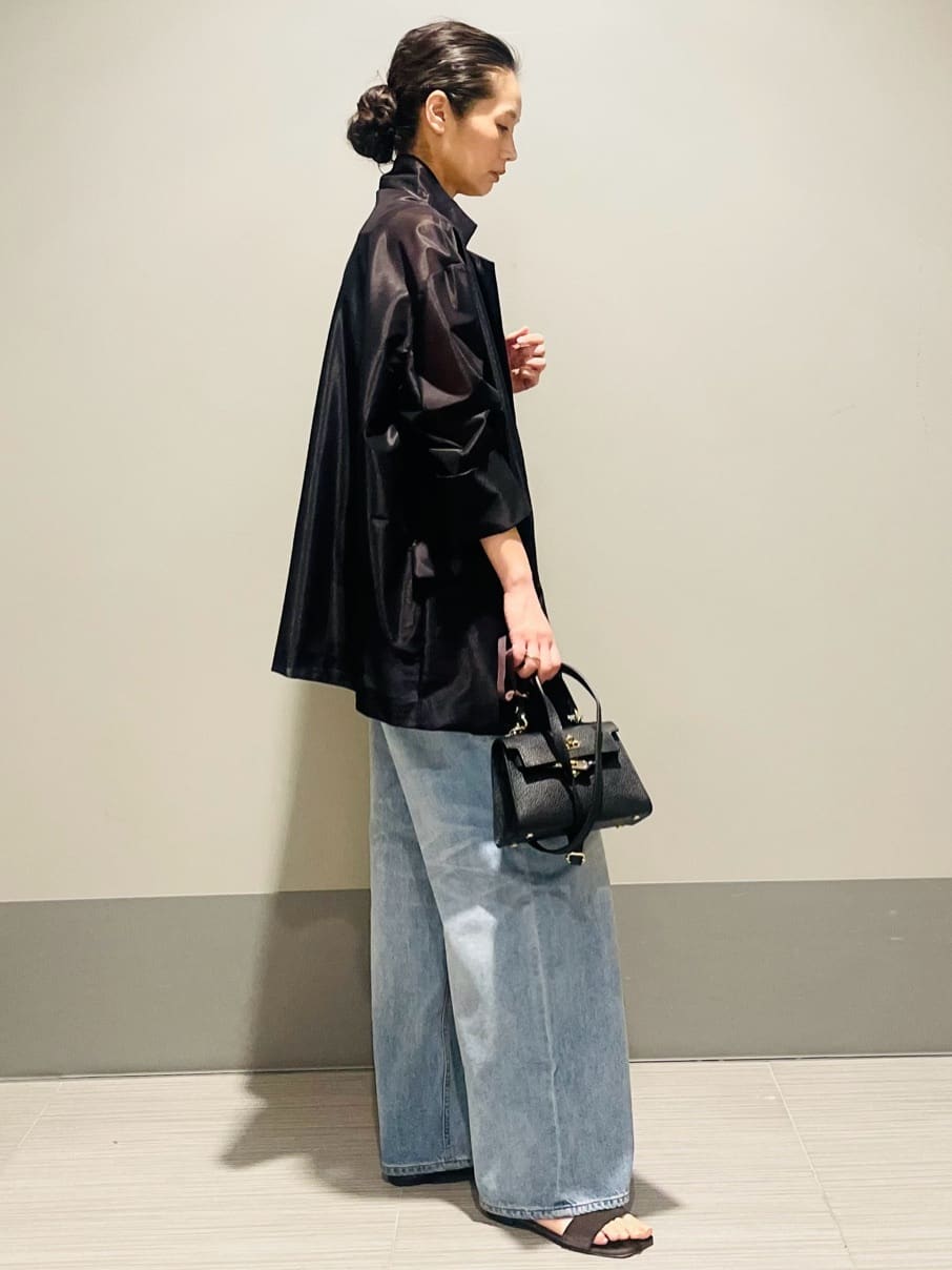 Annさんの「DRESSTERIOR｜ヴィンテージ加工ワイドデニムパンツ」を使ったコーディネート