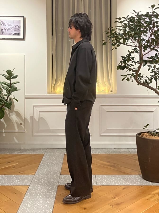 junyaさんの「DRESSTERIOR｜【ウォッシャブル】ウールハリントン ジャケット」を使ったコーディネート