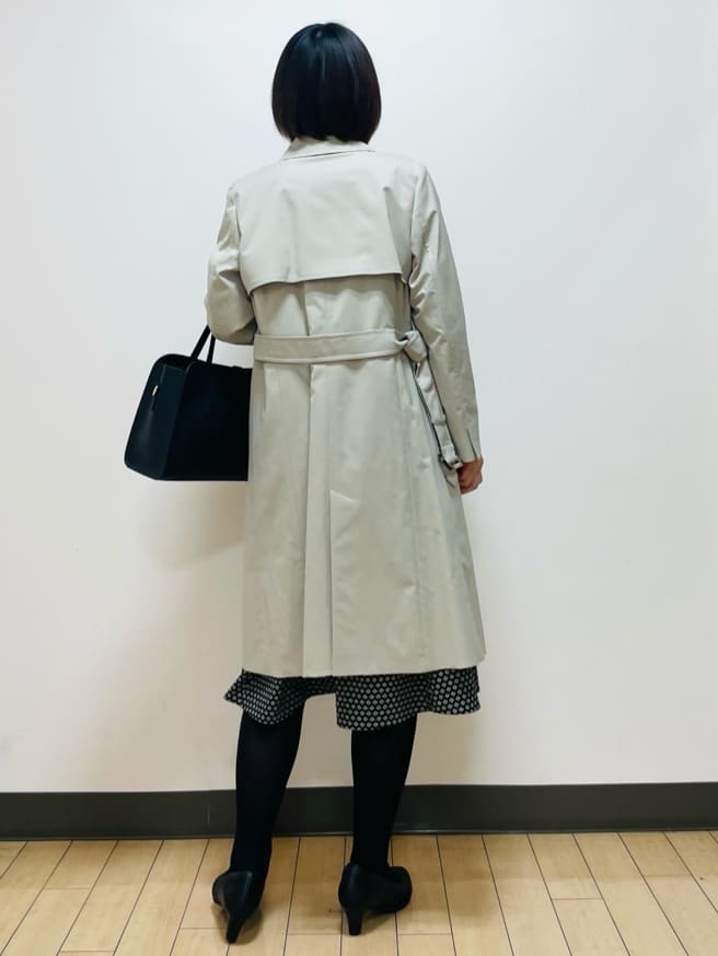 Riiさんの「Reflect｜【通勤/お出かけ◎】ジオメプリントクラシカルワンピース」を使ったコーディネート