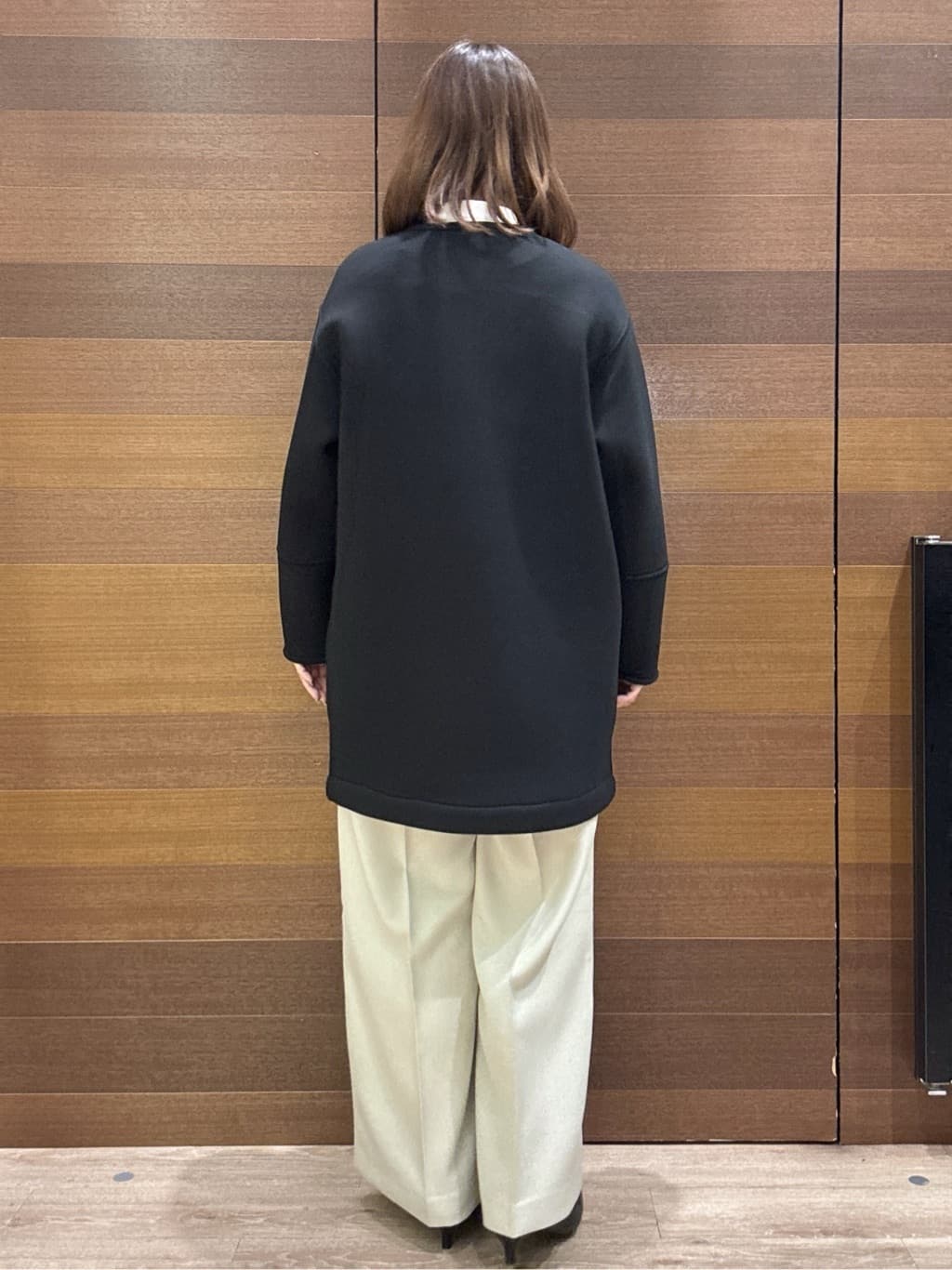 yumeさんの「OPAQUE.CLIP｜リバーシブル配色ノーカラーコート【洗濯機OK】」を使ったコーディネート