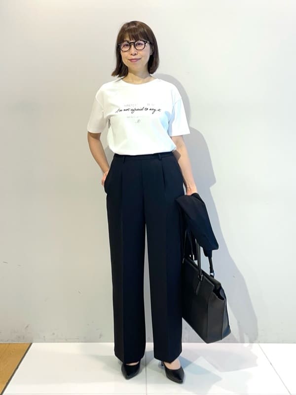 murayamaさんの「INDIVI｜【洗える／上品】きれいめ着流しカーディガンニット」を使ったコーディネート