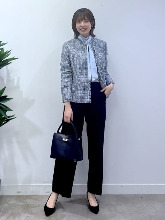 yukaさんの「UNTITLED｜【仕事着/スーツ】ファンシーツイード ジャケット」を使ったコーディネート