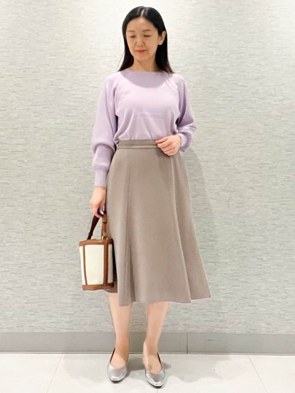 marikoさんの「Reflect｜【ゆったり着られる◎】ラグランスリーブニット」を使ったコーディネート
