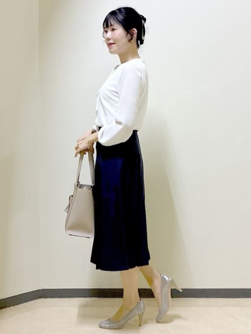  beni_gingerさんの「Reflect｜【UVカット／接触冷感】フロントフリルシフォンブラウス」を使ったコーディネート