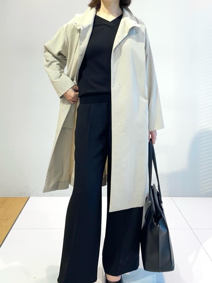 murayamaさんの「INDIVI｜【シルク混】きれいめVネックニット」を使ったコーディネート