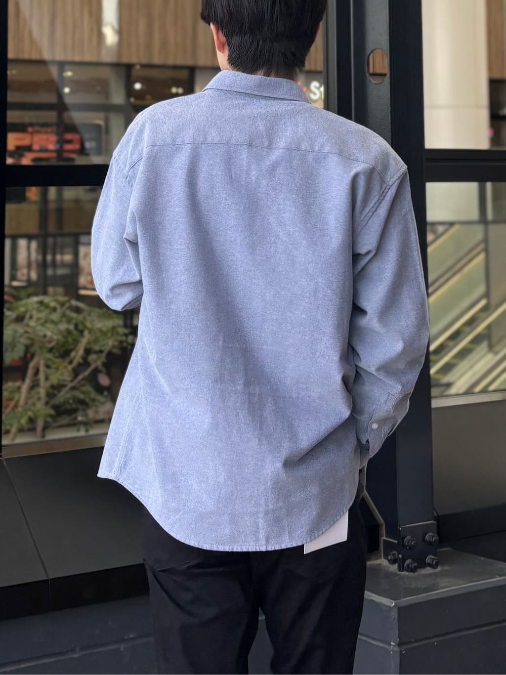 うらしーさんの「THE SHOP TK｜【POLO BCS 別注】 アソート長袖シャツ ストライプ／グレー／デニム」を使ったコーディネート