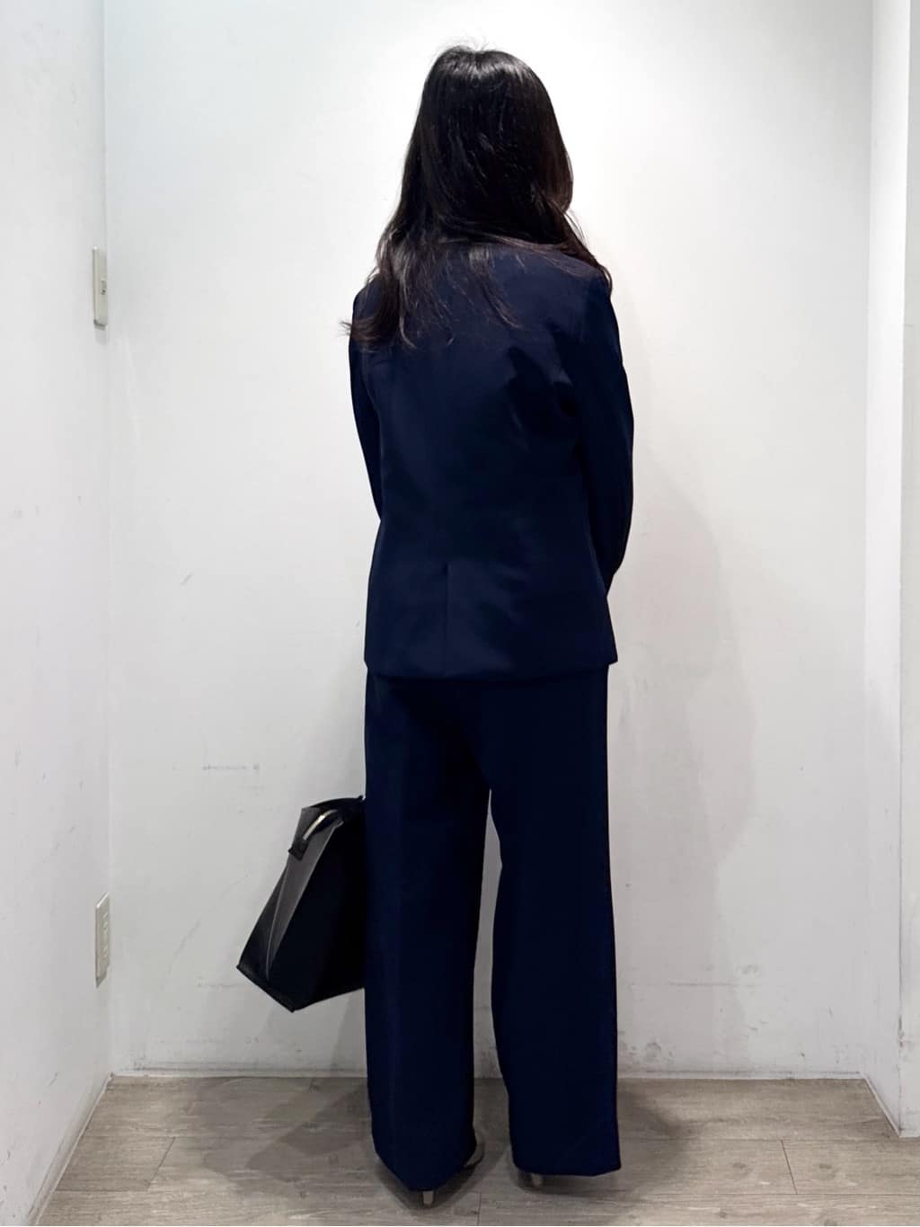yuicciさんの「OPAQUE.CLIP｜《通勤／セットアップ対応》 Vネックジャケット／ダブルクロス【洗濯機OK】」を使ったコーディネート