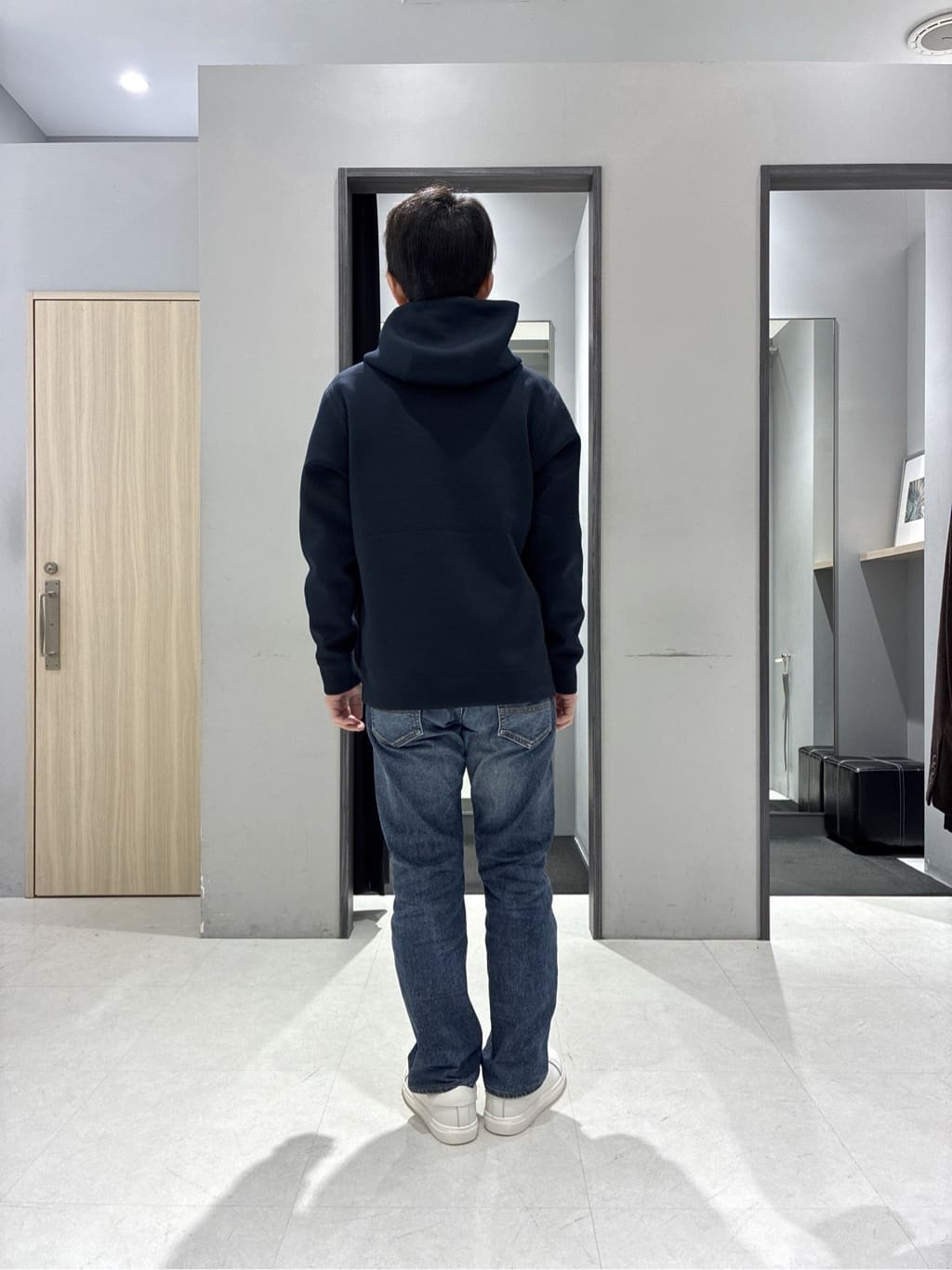わいずみさんの「TAKEO KIKUCHI｜カラーコンビ ダウンブルゾン」を使ったコーディネート
