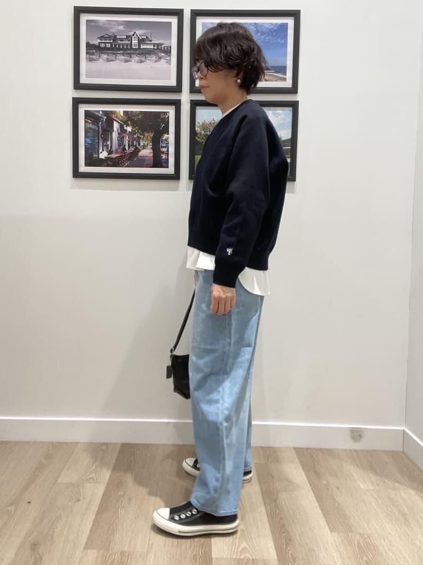 Naoさんの「Dessin｜【洗える】スウェットライクニット」を使ったコーディネート