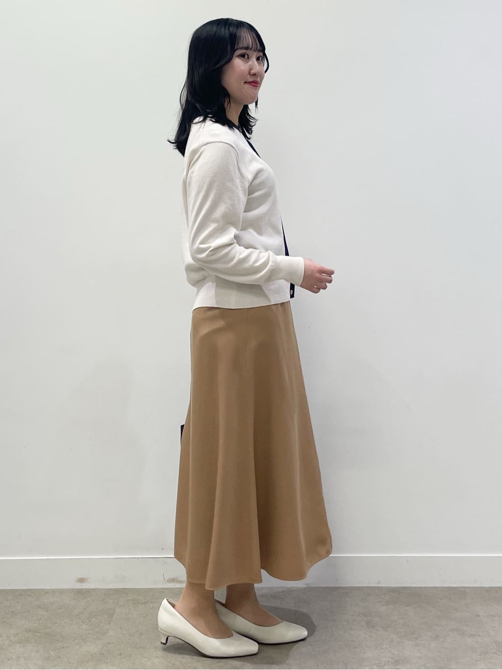 yukariさんの「Reflect｜【アンサンブル可】バイカラーカーディガン」を使ったコーディネート