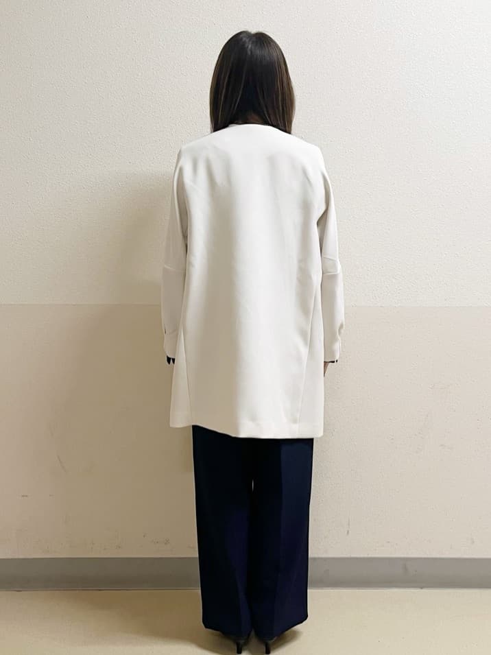 yukariさんの「OPAQUE.CLIP｜フォルムスリーブミドルコート【洗濯機OK】」を使ったコーディネート