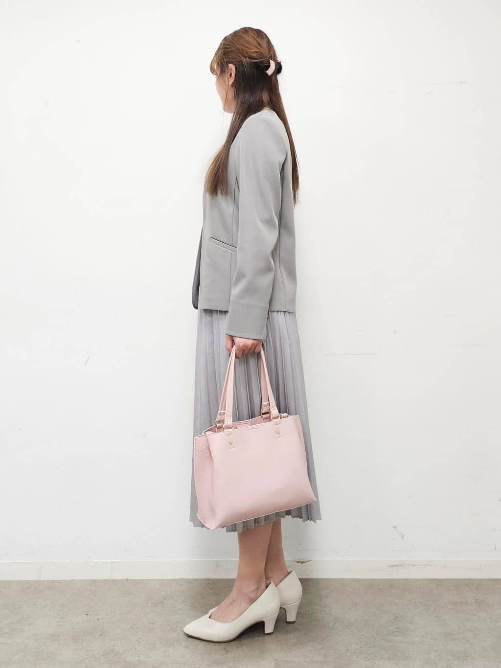 ゆゆさんの「SHOO･LA･RUE｜【洗濯機可/UV/SS-3L】すっきり好印象 ノーカラージャケット」を使ったコーディネート