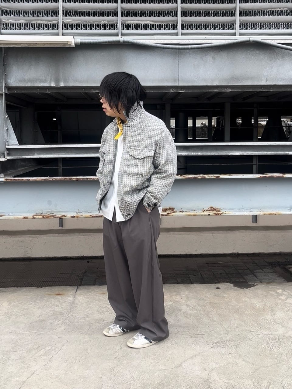 taigaさんの「tk.TAKEO KIKUCHI｜TRレギュラーカラーシャツ」を使ったコーディネート