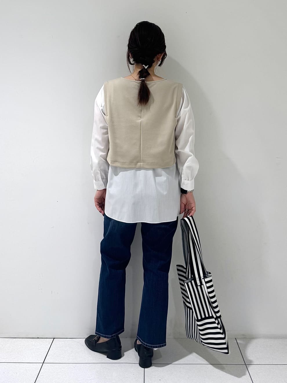 そんさんの「INDIVI｜【洗える／UVケア】レイヤード風デザイントップス」を使ったコーディネート